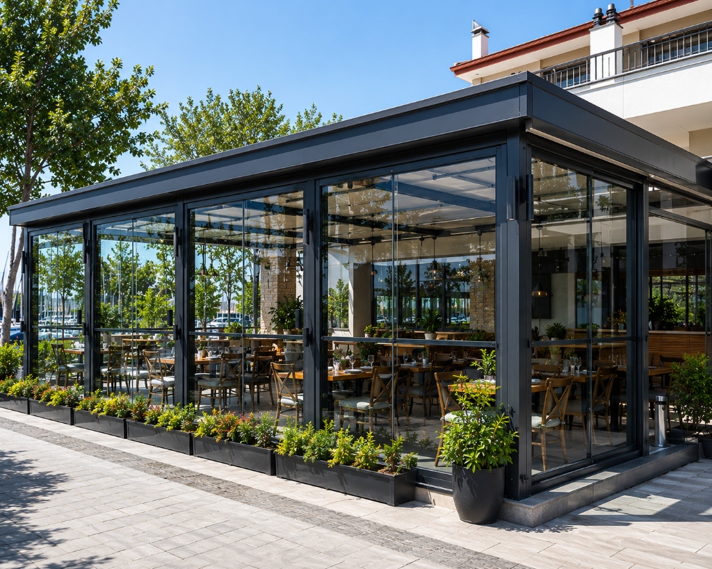 Kalamış Marina Restoran Cam Kapama Sistemleri